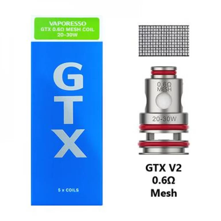 GTX Mesh 0.6ohm coil (20-30W)